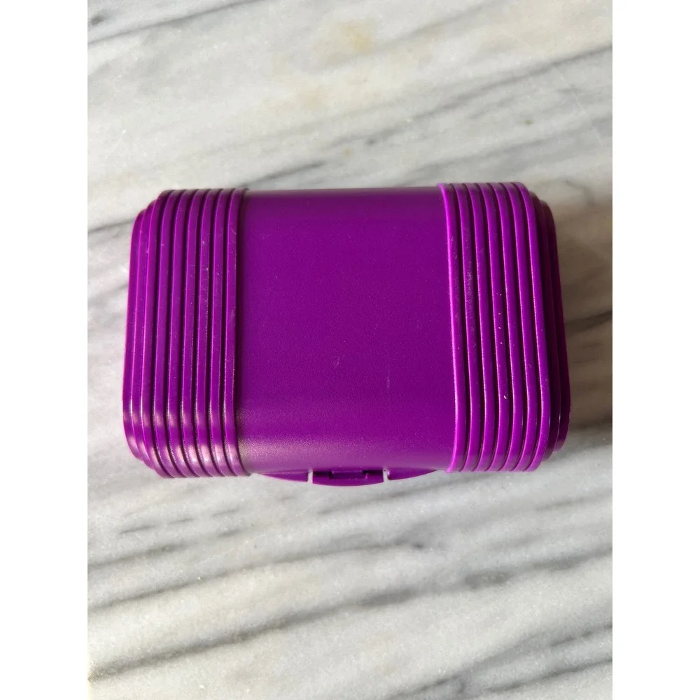 VTG 90s Sassaby‎ Model 110 Purple Compact Case Mirror Makeup Organizer USA